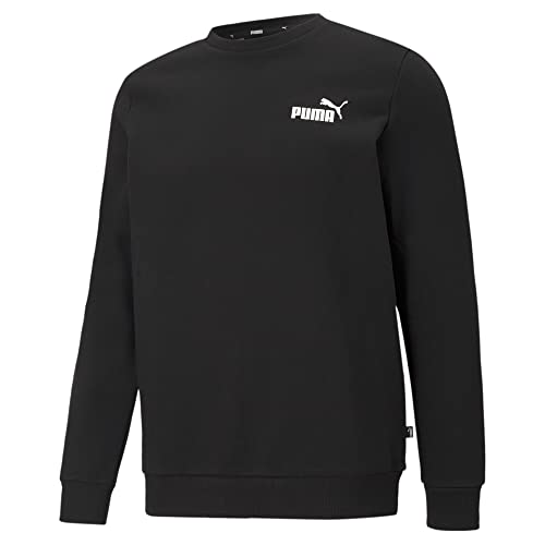 PUMA Herren ESS Small Logo Crew FL Sweatshirt, schwarz, L von PUMA