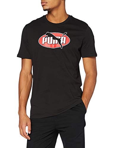 PUMA Herren Flock Tee Unterhemd, Schwarz, S von PUMA