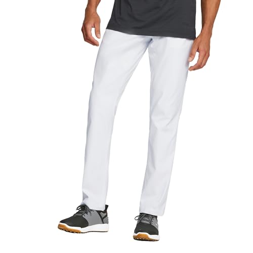 PUMA Herren Händlerhose mit 5 Taschen Golfhose, Weiß leuchtet, 40/32 PUMA Herren Händlerhose mit 5 Taschen Golfhose, Weiß leuchtet, 40/32 von PUMA