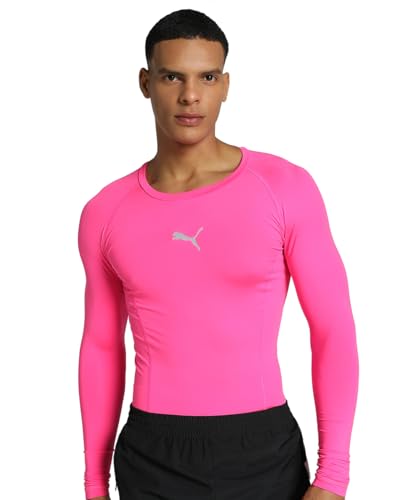 PUMA Herren Liga Baselayer Tee LS T-Shirt Longsleeve, Fluo Pink, M PUMA Herren Liga Baselayer Tee LS T-Shirt Longsleeve, Fluo Pink, M von PUMA