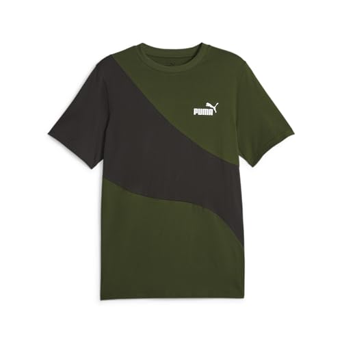 PUMA Herren Power Cat T-Shirt SMyrtle Green von PUMA