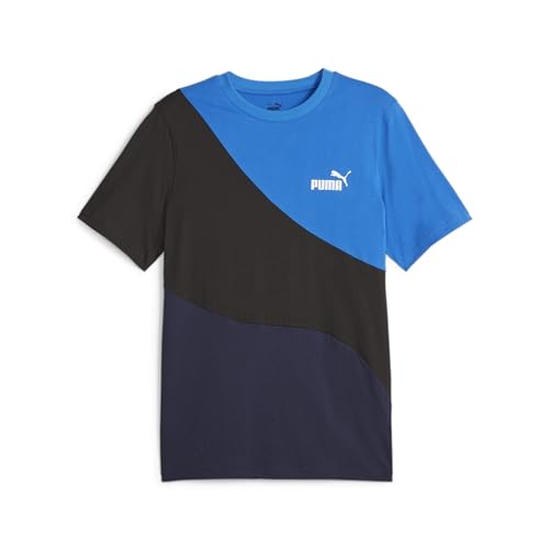 PUMA Herren Power Cat Tee T-Shirt, Marineblau von PUMA