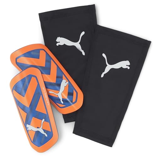 PUMA Flex Schienbeinschoner für Fußball, Unisex, Erwachsene, Ultra Orange Blue Glimmer, L PUMA Flex Schienbeinschoner für Fußball, Unisex, Erwachsene, Ultra Orange Blue Glimmer, L von PUMA