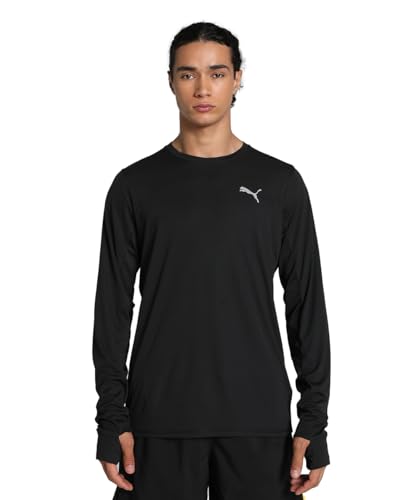 PUMA Herren Run Favorite Ls Tee M T-Shirt, Schwarz, L PUMA Herren Run Favorite Ls Tee M T-Shirt, Schwarz, L von PUMA