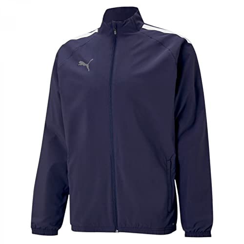 PUMA Herren Teamliga Sideline Jacket Sweater, Peacoat-puma White, L EU PUMA Herren Teamliga Sideline Jacket Sweater, Peacoat-puma White, L EU von PUMA