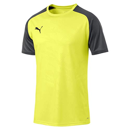 PUMA Herren T-shirt, Fizzy Yellow-Asphalt, S PUMA Herren T-shirt, Fizzy Yellow-Asphalt, S von PUMA