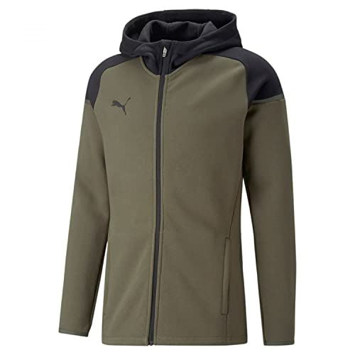 PUMA Herren Teamcup Casuals Kapuzenjacke, Grünmoos, S von PUMA