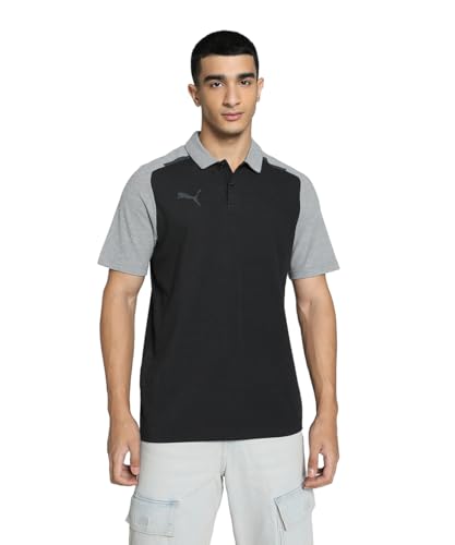 PUMA Herren Teamcup Casuals Polo Poloshirt, Schwarz, S PUMA Herren Teamcup Casuals Polo Poloshirt, Schwarz, S von PUMA