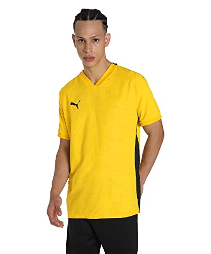 PUMA Herren Teamcup Trikot T-Shirt, Gelb-Cyber Yellow, S von PUMA