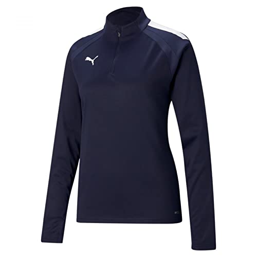 PUMA Herren Teamliga 1/4 Zip Top T-Shirt, Peacoat Wh, M PUMA Herren Teamliga 1/4 Zip Top T-Shirt, Peacoat Wh, M von PUMA