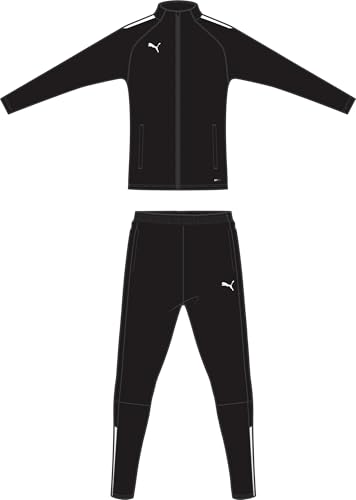 PUMA Herren Teamliga Tracksuit Trainingsanzug, Black Weiß, M PUMA Herren Teamliga Tracksuit Trainingsanzug, Black Weiß, M von PUMA