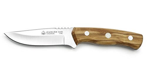 PUMA IP Jagd Outdoormesser Alicante Olive Stahl 1.4116 Daumenrampe Olivenholzgriffschalen braune Lederscheide Messer, blau, M PUMA IP Jagd Outdoormesser Alicante Olive Stahl 1.4116 Daumenrampe Olivenholzgriffschalen braune Lederscheide Messer, blau, M von PUMA