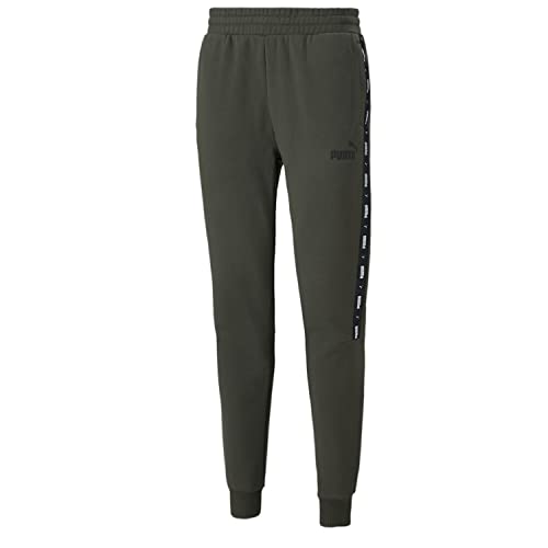 PUMA Jogginghose Herren ESS+ Tape Sweatpants, Größe:S, Farbe:Olive von PUMA