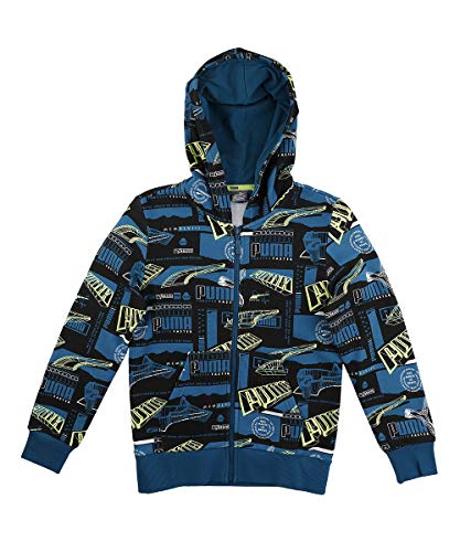 PUMA Jungen Alpha AOP Full-Zip Hoodie FL B Sweatshirt, gelb, 3-4Y PUMA Jungen Alpha AOP Full-Zip Hoodie FL B Sweatshirt, gelb, 3-4Y von PUMA