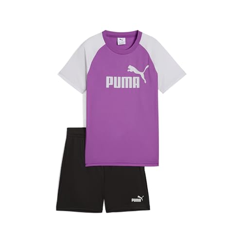 PUMA Jungen ESS No.1 Logo Poly Tee and Shorts Set B Gestrickte Anzüge, Wild Berry, PUMA Jungen ESS No.1 Logo Poly Tee and Shorts Set B Gestrickte Anzüge, Wild Berry, von PUMA