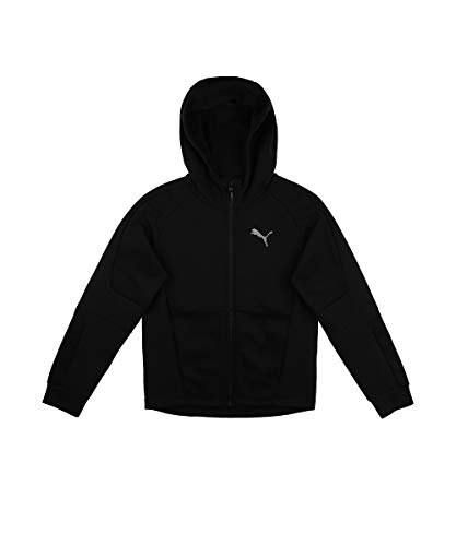 PUMA Jungen Evostripe Full-Zip Hoodie B Sweatshirt, Schwarz, 15-16Y PUMA Jungen Evostripe Full-Zip Hoodie B Sweatshirt, Schwarz, 15-16Y von PUMA