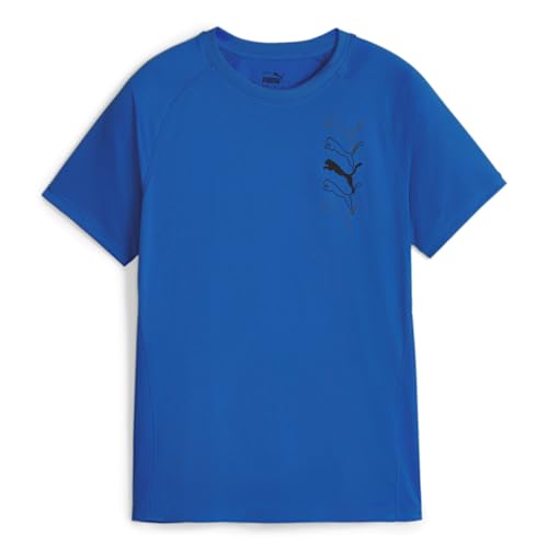 PUMA Jungen Fit Tee B Hemd, Dunkelblau,140 EU PUMA Jungen Fit Tee B Hemd, Dunkelblau,140 EU von PUMA