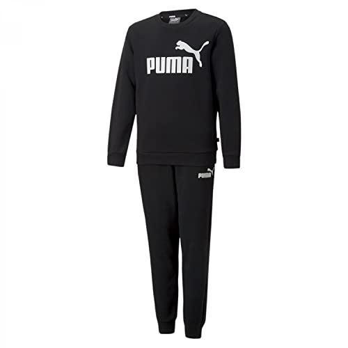 PUMA Jungen No.1 Logo Sweat Suit Fl B Trainingsanzug, Puma Schwarz, 116 EU von PUMA