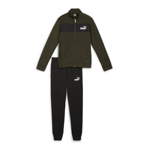 PUMA Jungen Poly Suit Cl B Trainingsanzug, Dark Olive, 152 EU von PUMA