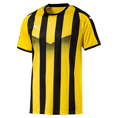PUMA Kinder LIGA Striped Jersey, Cyber Yellow Black, 140 PUMA Kinder LIGA Striped Jersey, Cyber Yellow Black, 140 von PUMA