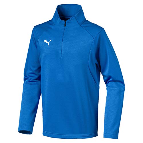 PUMA Kinder LIGA Training 1/4 Zip T-shirt, Blau (Peacoat/Team Power Blue), 128 von PUMA