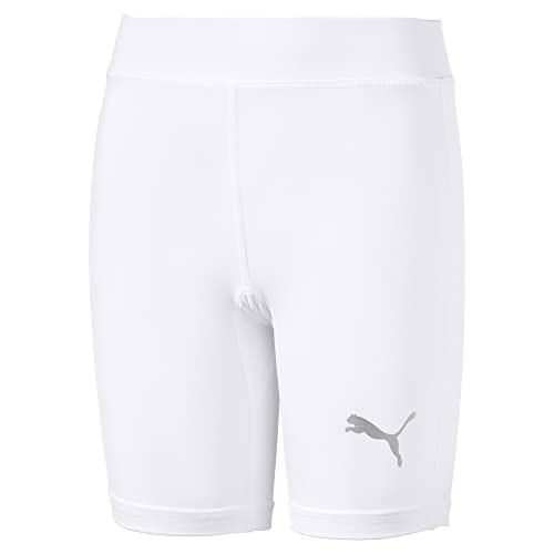 PUMA Kinder Liga Baselayer Shorttight Jr Hose, Puma White, 128 von PUMA