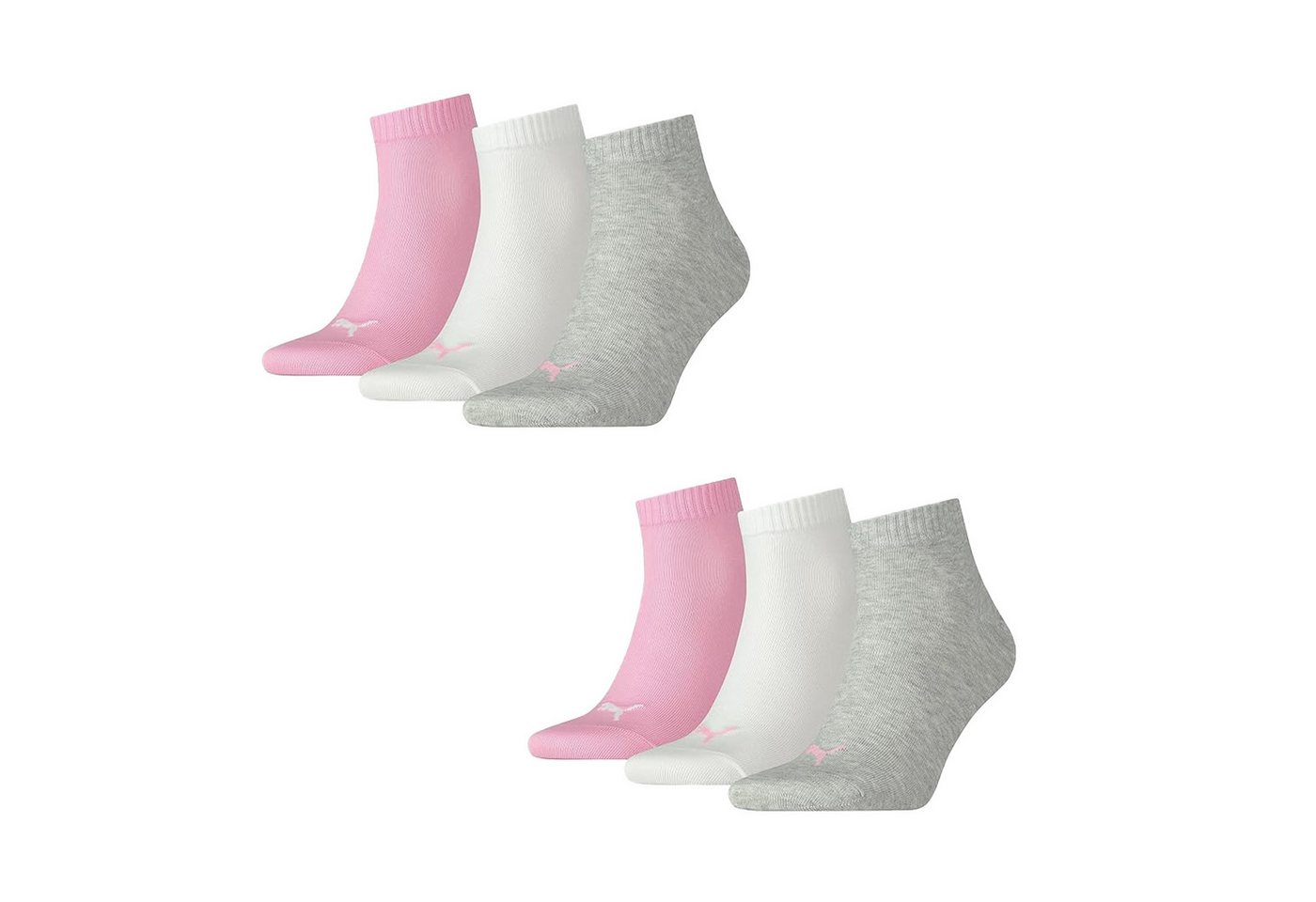 PUMA Kurzsocken Bequeme Quarter Socken aus Baumwollmischung (6-Paar) von PUMA