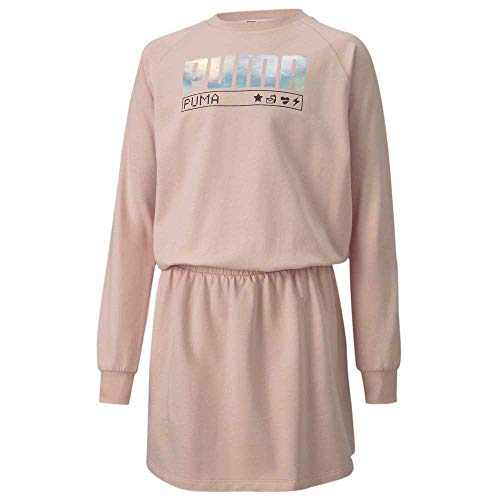 PUMA Mädchen Alpha Dress G Kleid, Rosa, 3-4Y PUMA Mädchen Alpha Dress G Kleid, Rosa, 3-4Y von PUMA