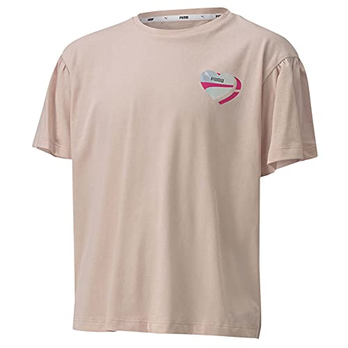 PUMA Mädchen Alpha Style Tee G Unterhemd, Rosa, 1314Y von PUMA