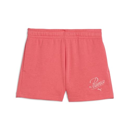 PUMA Mädchen ESS Script Shorts G Gestrickte Shorts, Peach Frost, PUMA Mädchen ESS Script Shorts G Gestrickte Shorts, Peach Frost, von PUMA