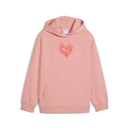 PUMA Mädchen Flaming Love Hoodie TR G Kapuzenpullis, Pink Fruit, PUMA Mädchen Flaming Love Hoodie TR G Kapuzenpullis, Pink Fruit, von PUMA