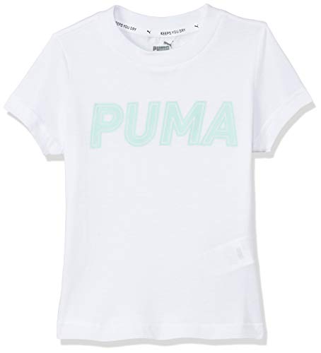 PUMA Mädchen Modern Sports Logo Tee G Kurzärmeliges T-Shirt, weiß, 38 PUMA Mädchen Modern Sports Logo Tee G Kurzärmeliges T-Shirt, weiß, 38 von PUMA