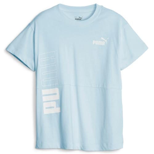 PUMA Mädchen Power Colorblock Tee G Hemd, Eisblau PUMA Mädchen Power Colorblock Tee G Hemd, Eisblau von PUMA