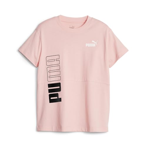 PUMA Mädchen Power Colorblock Tee G Hemd, Pfirsich-Smoothie PUMA Mädchen Power Colorblock Tee G Hemd, Pfirsich-Smoothie von PUMA