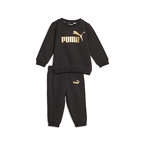 PUMA Unisex Kinder Minicats Ess+ Crew Jogger Fl Trainingsanzug, Puma Schwarz, 62 EU PUMA Unisex Kinder Minicats Ess+ Crew Jogger Fl Trainingsanzug, Puma Schwarz, 62 EU von PUMA