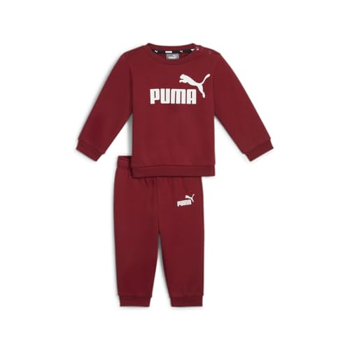 PUMA Unisex Baby Minicats Ess Crew Jogger Fl Trainingsanzug, Rot - Intense Red, 62 EU von PUMA