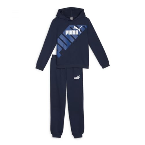 PUMA Unisex Power Sweat Suit B Trainingsanzug, Club Navy, 140 EU von PUMA