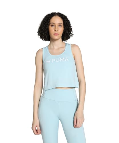 PUMA Damen Fit Skimmer Tank Panzer, Türkis Surf-puma, Weiß, XS EU von PUMA