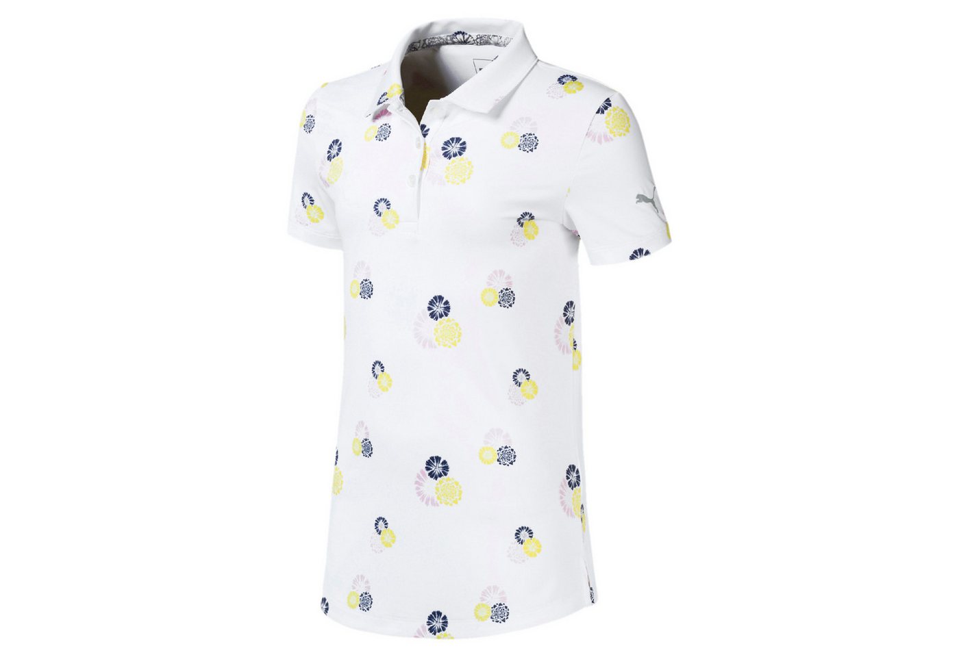 PUMA Poloshirt Puma Golf Polo Blossom Weiß Gemustert Junior 116 PUMA Poloshirt Puma Golf Polo Blossom Weiß Gemustert Junior 116 von PUMA
