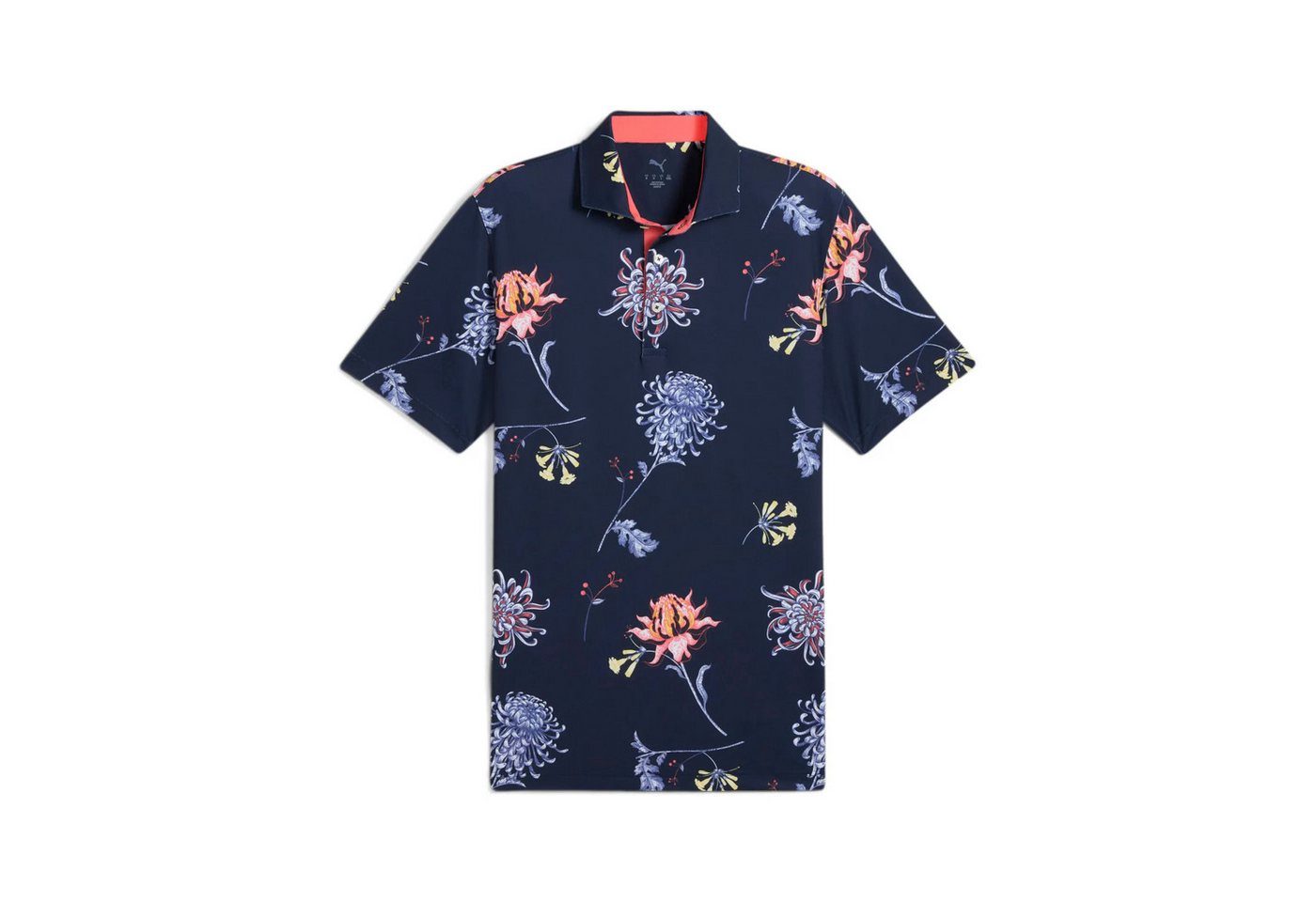 PUMA Poloshirt Puma Golfpolo Mattr Dahlia Navy-Gemustert Herren UK S PUMA Poloshirt Puma Golfpolo Mattr Dahlia Navy-Gemustert Herren UK S von PUMA