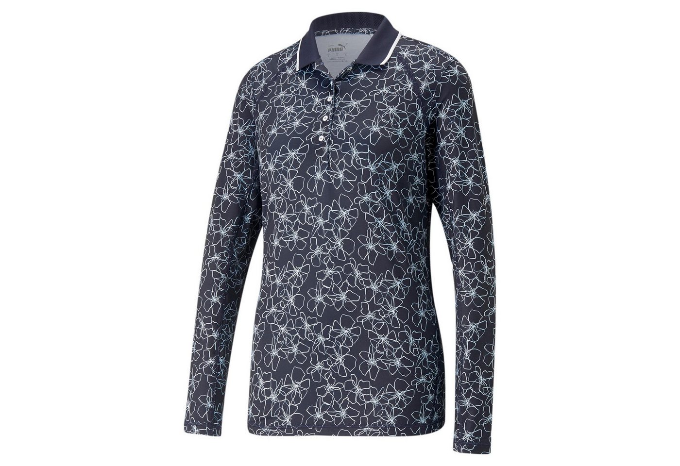 PUMA Poloshirt Puma Golf Polo YouV Island Flower Langarm Navy Damen PUMA Poloshirt Puma Golf Polo YouV Island Flower Langarm Navy Damen von PUMA