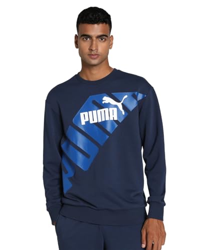 PUMA Power Graphic Crew TR Schwitzen, Unisex, Navy Club, Small von PUMA