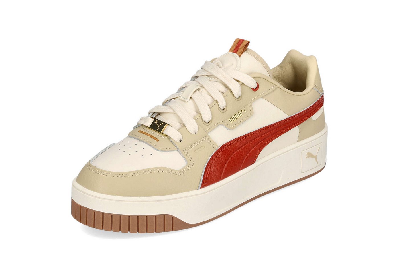 PUMA Puma Carina Street Lux Alpine Snow-Mars Red-Toasted Almond Sneaker von PUMA