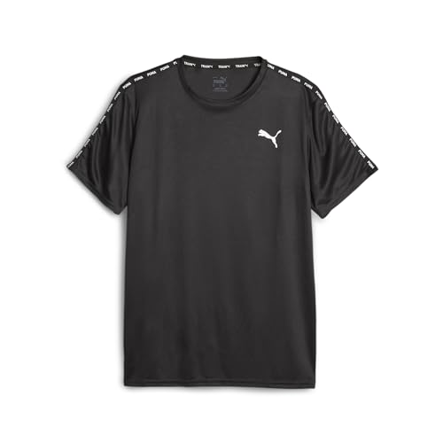 PUMA Puma Fit Taped Tee, Männer T-Stück, PUMA Black, von PUMA