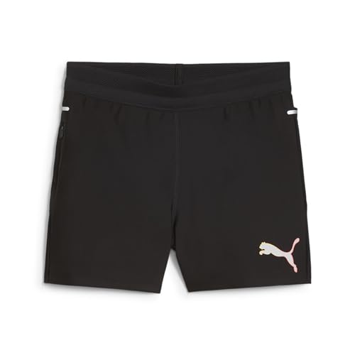 PUMA Damen Run 3” Ultraform Tight Biker-Shorts, Puma Black-fireglow, XL EU PUMA Damen Run 3” Ultraform Tight Biker-Shorts, Puma Black-fireglow, XL EU von PUMA