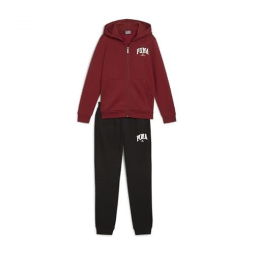 PUMA SQUAD Full-Zip Sweat Suit FL B, Jungen Trainingsanzug, Intense Red, 683318 von PUMA