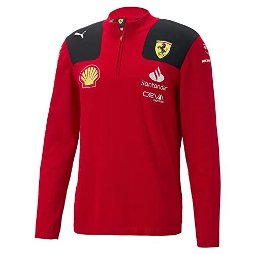 PUMA Scuderia Ferrari - 2023 Team-Sweatshirt mit halbem Reißverschluss - Rot - Männer - Größe: S PUMA Scuderia Ferrari - 2023 Team-Sweatshirt mit halbem Reißverschluss - Rot - Männer - Größe: S von PUMA
