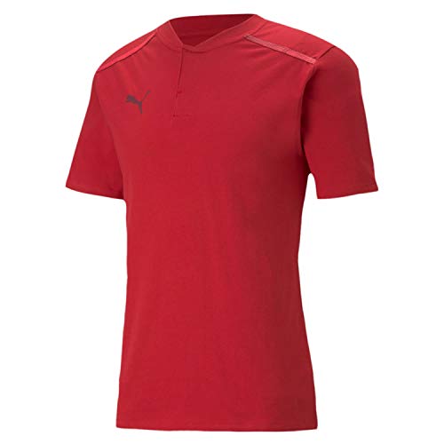 PUMA TeamCUP Casuals Poloshirt Herren rot, S (44/46 EU) von PUMA