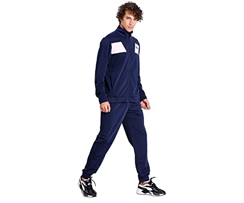PUMA Techstripe Tricot Suit Cl Trainingsanzug, Herren, Blau, M PUMA Techstripe Tricot Suit Cl Trainingsanzug, Herren, Blau, M von PUMA