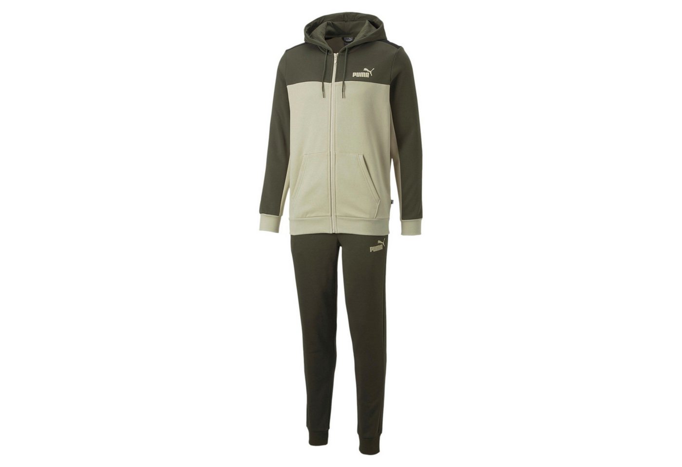 PUMA Trainingsanzug Puma Herren Trainingsanzug ESS+ Hooded Colorblock Suit FL cl 670037 PUMA Trainingsanzug Puma Herren Trainingsanzug ESS+ Hooded Colorblock Suit FL cl 670037 von PUMA